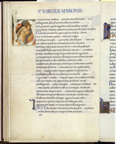 Cassandra atada, página 44 de la "Eneida" de Virgilio de William Morris