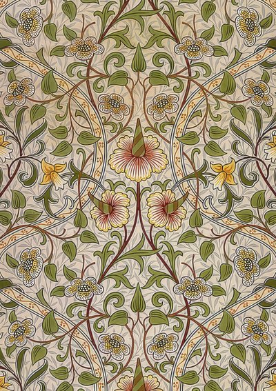 Tela decorativa, 1876-90 de William Morris