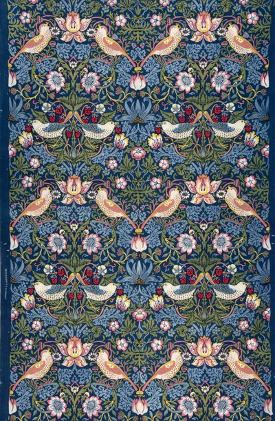 El ladrón de fresas. Tela decorativa, 1883 de William Morris