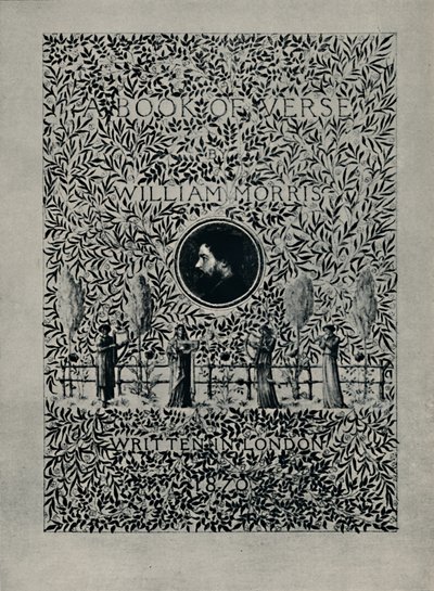 Portada de A Book of Verse, de William Morris, 1870 de William Morris