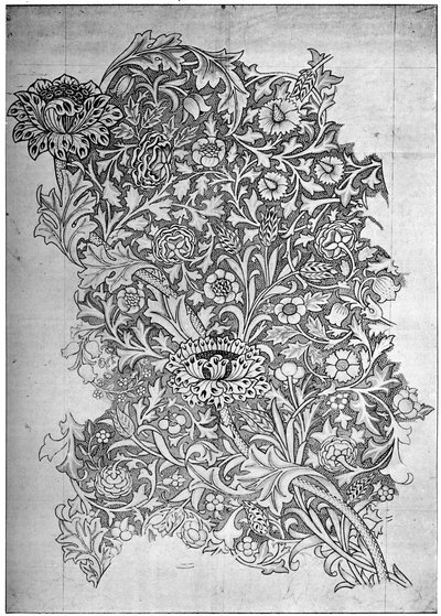 Patrón Trent en Lino Impreso, 1892 1934 de William Morris