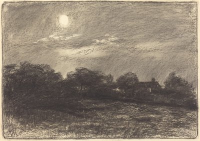 Tarde, Paisaje de Granja de William Morris Hunt