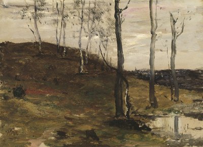 Ladera con árboles de William Morris Hunt