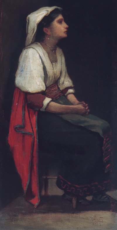 Chica italiana, 1867 de William Morris Hunt