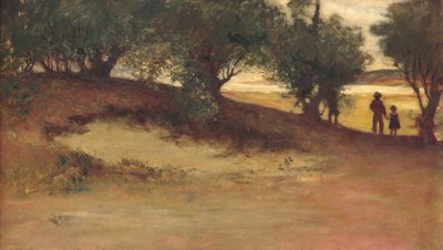 Banco de arena con sauces, magnolia, 1877 de William Morris Hunt