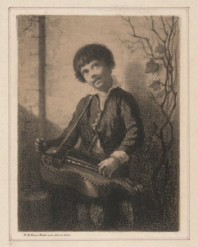 El niño Hurdy Gurdy de William Morris Hunt