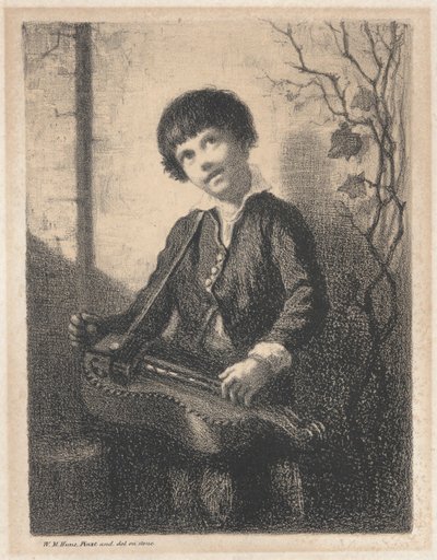 El niño Hurdy Gurdy de William Morris Hunt