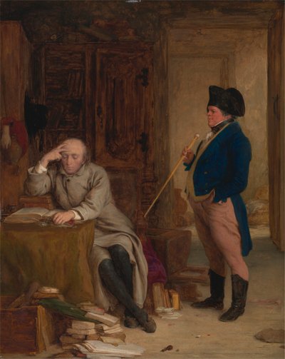 El Sr. Peregrine Touchwood irrumpiendo en el Rev. Josiah Cargill de William Mulready