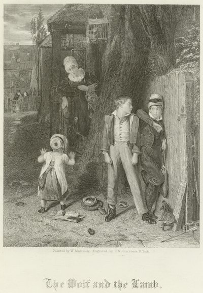El Lobo y el Cordero de William Mulready