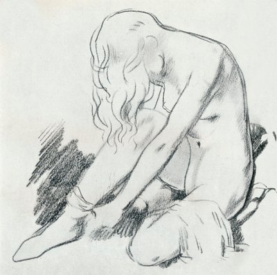 Estudio de figura, siglo XX, 1932 de William Newenham Montague Orpen