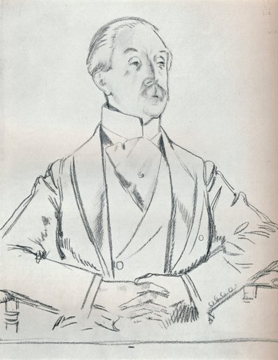 Estudio de retrato en lápiz, siglo XX, 1932 de William Newenham Montague Orpen