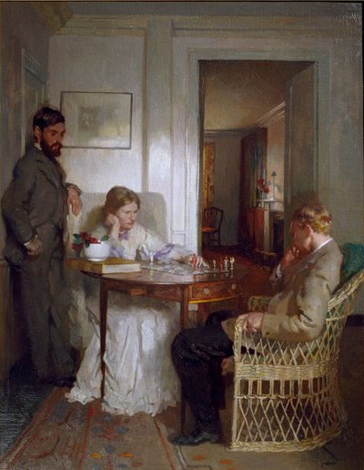 Los jugadores de ajedrez de William Newenham Montague Orpen