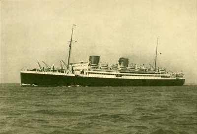 El transatlántico Royal Mail Motor Liner Asturias 22,500 toneladas brutas, c1930 de William Newenham Montague Orpen