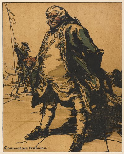 Personajes de Romance: Commodore Trunnion de William Nicholson