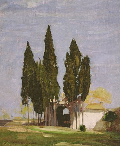 Cipreses, Colina del Palatino, Roma de William Nicholson