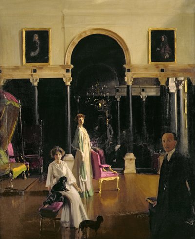 Retrato de grupo de la familia del Conde de Plymouth de William Nicholson