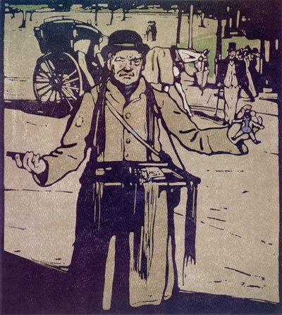 Hawker de "London Types", publicado por William Heinemann de William Nicholson
