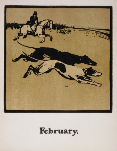 Caza a caballo de William Nicholson