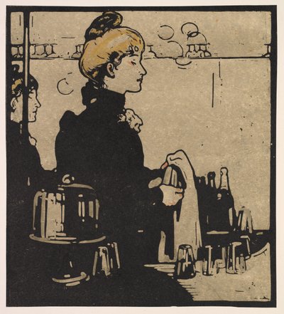 Tipos de Londres: camarera de William Nicholson