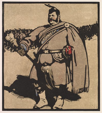 Tipos de Londres: Drum-Major de William Nicholson