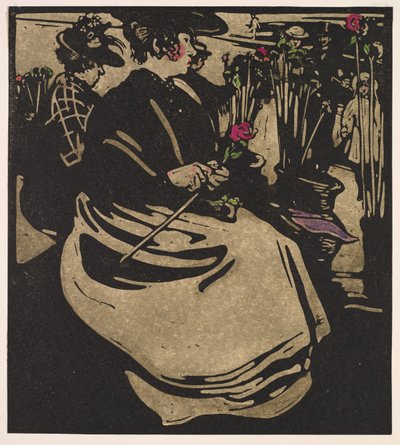 Tipos de Londres: niña de las flores de William Nicholson