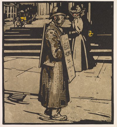 Tipos de Londres: Sandwich-Man de William Nicholson