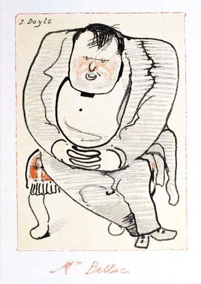 Sr. Belloc, ilustración de "The Winter Owl", publicado por Cecil Palmer, Londres de William Nicholson