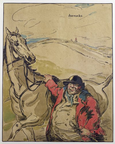 Mr Jorrocks, ilustración de "Characters of Romance", publicada por primera vez en 1900 (litografía en color) de William Nicholson