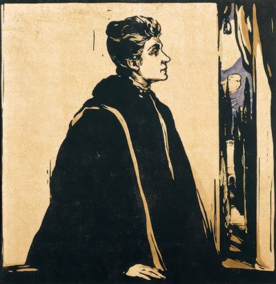 Retrato de Eleonora Duse de William Nicholson