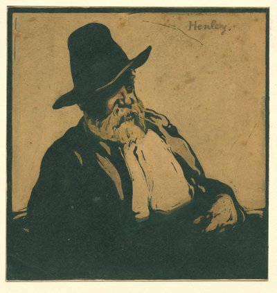 Portret de William Ernest Henley de William Nicholson