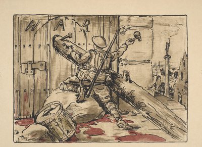Soldado bloquea la puerta de la guerra El fin de la guerra (título original) Gran guerra: los esfuerzos y los ideales de Gran Bretaña (título de la serie) The Great War: Britain