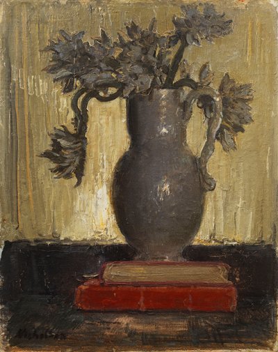 La jarra gris, c.1941-42 (óleo sobre tabla) de William Nicholson
