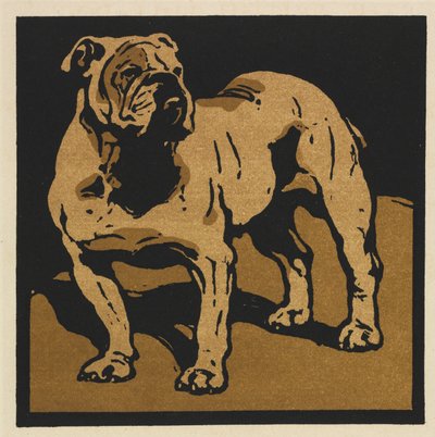 El libro cuadrado de los animales: el bull-dog británico de William Nicholson