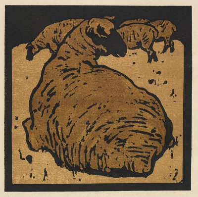 El libro cuadrado de los animales: La Oveja Simple de William Nicholson
