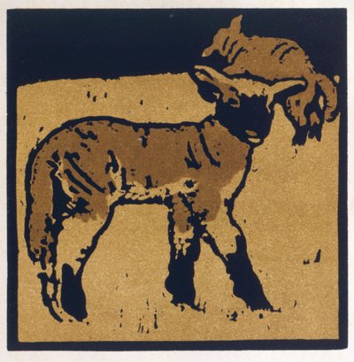 El cordero muy manso, de "The Square Book of Animals", publicado por William Heinemann de William Nicholson