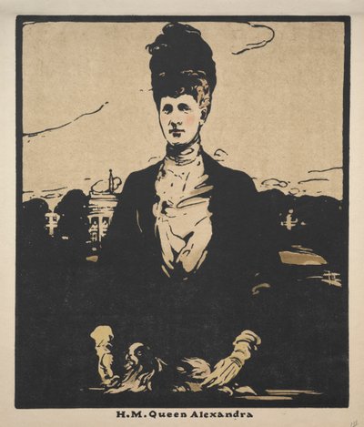 Twelve Portraits (Second Series):  H. M. Queen Alexandra de William Nicholson