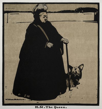 Twelve Portraits:  H. M. the Queen de William Nicholson