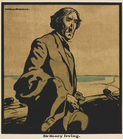 Doce retratos: Sir Henry Irving de William Nicholson