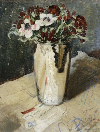Alhelíes y anémonas de William Nicholson