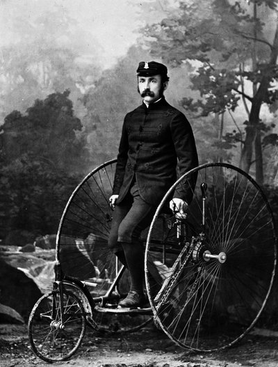 Factor canadiense en un triciclo por Nottman c.1890 de William Notman