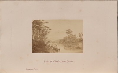 Lago Saint Charles, cerca de Quebec de William Notman