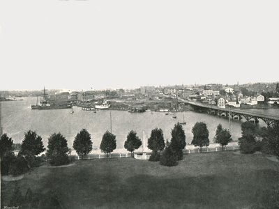 Vista desde los edificios gubernamentales, Victoria, Canadá de William Notman and Son