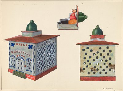 Banco mecánico Excelsior de Hall, c. 1937 de William O. Fletcher