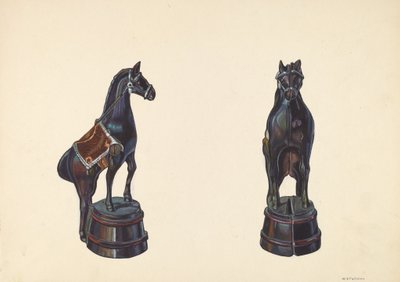 Caballo en barril, c. 1938 de William O. Fletcher