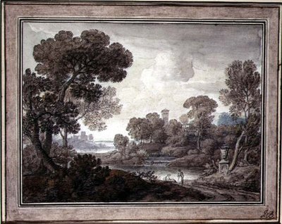 Paisaje clásico, c.1770 de William Oram