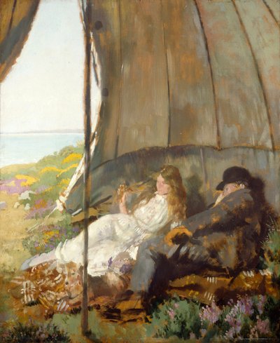 Mirando el mar de William Orpen