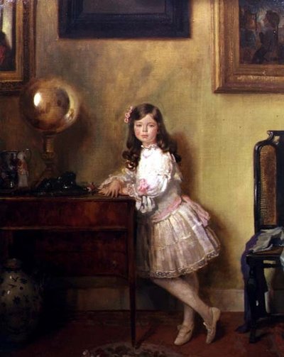 Señorita Anne Harmsworth en un Interior de William Orpen
