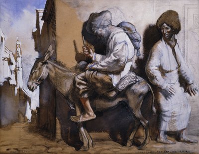 Noreddin Ali dejando El Cairo de William Orpen