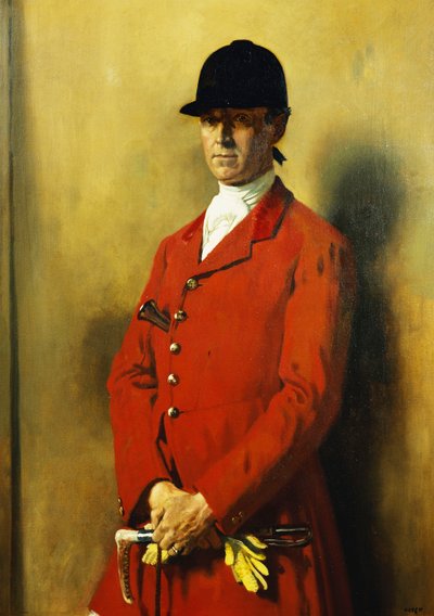 Retrato del Capitán Marshall Roberts, Maestro de los Fox Hounds, 1926 de William Orpen