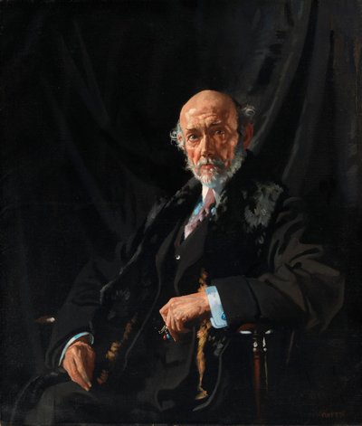 Retrato del Dr. E. J. Dillon, corresponsal de guerra y publicista de William Orpen